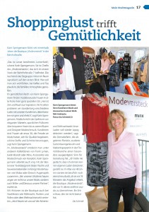 Stadtmagazin Nov 2016 - Beitrag Modeversteck