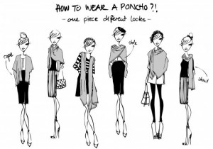 OUI how to wear a poncho